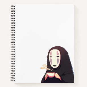 Abgeschwächt - Anime-Tee mit Maske Notizbuch
