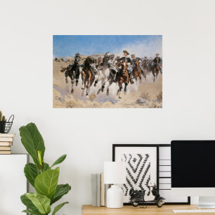 Abgesessen von Frederic Remington, Vintage Cowboys Poster