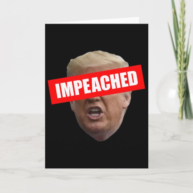 Abgesetzter Trump 45 3. Präsident  Karte (Vorderseite)