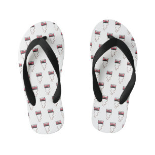 Abgespulte Kassette Mixtape Retro Vintage Kinderbadesandalen