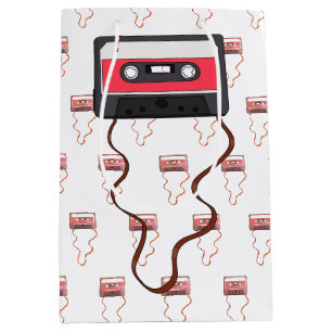 Abgespulte Kassette Mixtape Retro Vintage Mittlere Geschenktüte