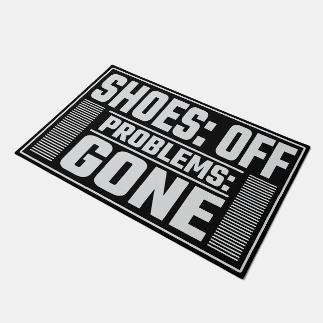 Abgestellt, Stress abseits des Eingangs Fußmatte (Schrägansicht)