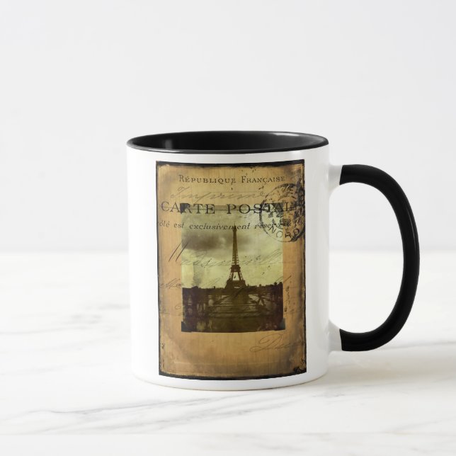 Abgestempeltes Paris Tasse (Rechts)