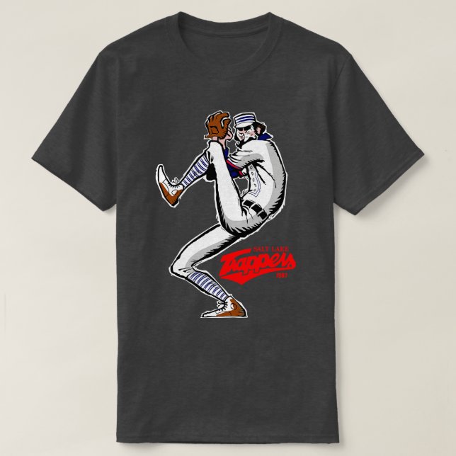 Abgestorbene Salt Lake Trappers Pioneer League Cha T-Shirt (Design vorne)