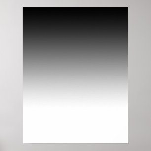 Abgestuftes Schwarzes zum weißen Plakat für