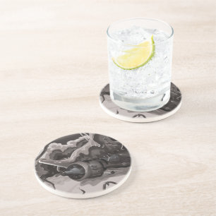 Abgestürzte Kampfflugzeuge aus dem Weltkrieg Getränkeuntersetzer