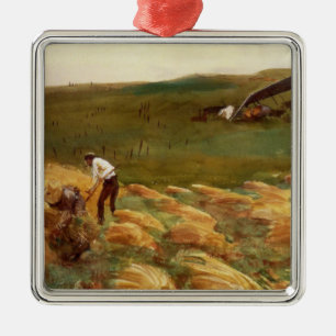 Abgestürztes Flugzeug (von John Singer Sargent) Ornament Aus Metall