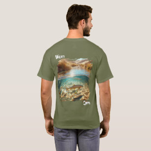 Abgetragen Ruhig   Forellenbach in der Wüsten-Natu T-Shirt