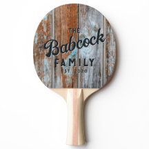 Abgetragene Blaue Wasch Holz Retro Familienname &