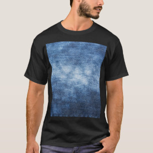 Abgetragener Denim-Stoff, texturierter Hintergrund T-Shirt