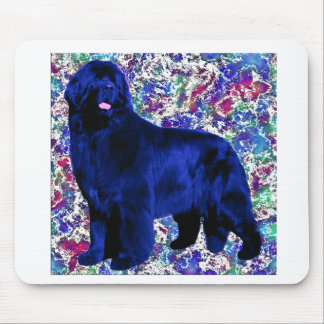 Abgewaschenes blaues Newf Mousepad