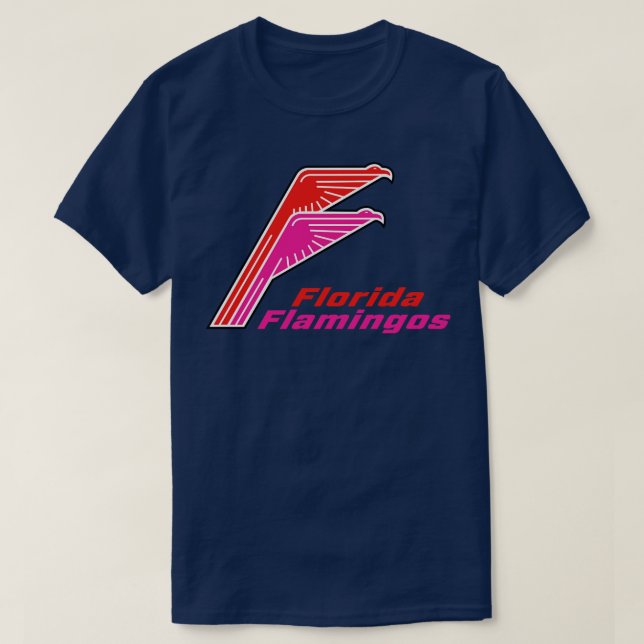 Abgewiesene Flamingos Team Tennis 1974 T-Shirt (Design vorne)