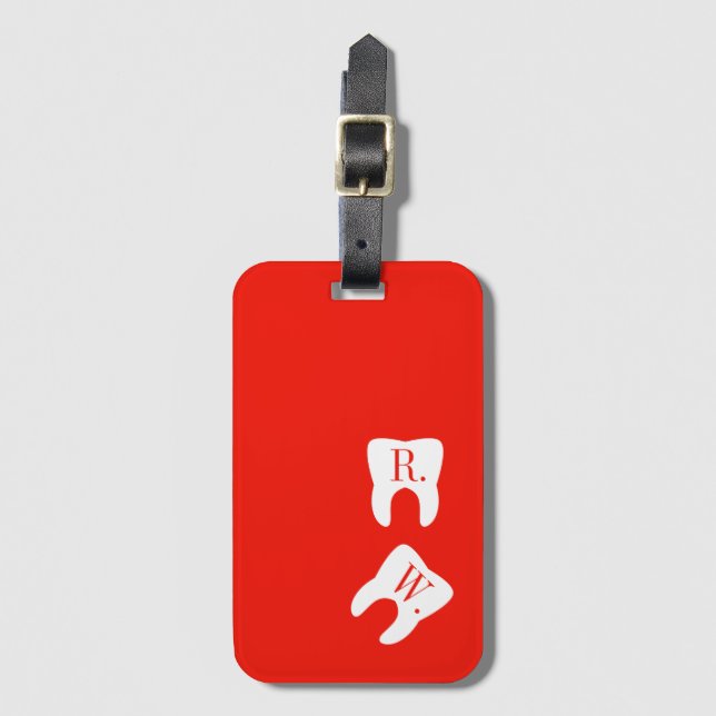 Abgezeichnetes Gepäckanhänger (Vorderseite Vertikal)