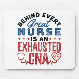 Abgezogener CNA-zertifizierter Krankenpflegeassist Mousepad
