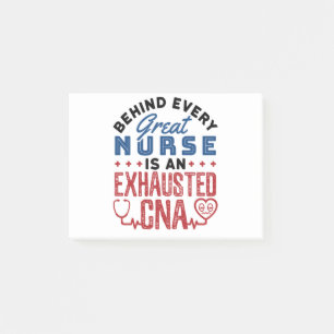 Abgezogener CNA-zertifizierter Krankenpfleger Post-it Klebezettel
