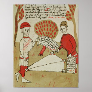 Abgrenzung von Land aus "Traite d'Arpentage" Poster