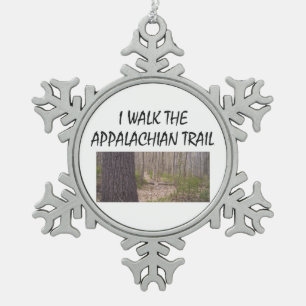 ABH appalachische Spur Schneeflocken Zinn-Ornament