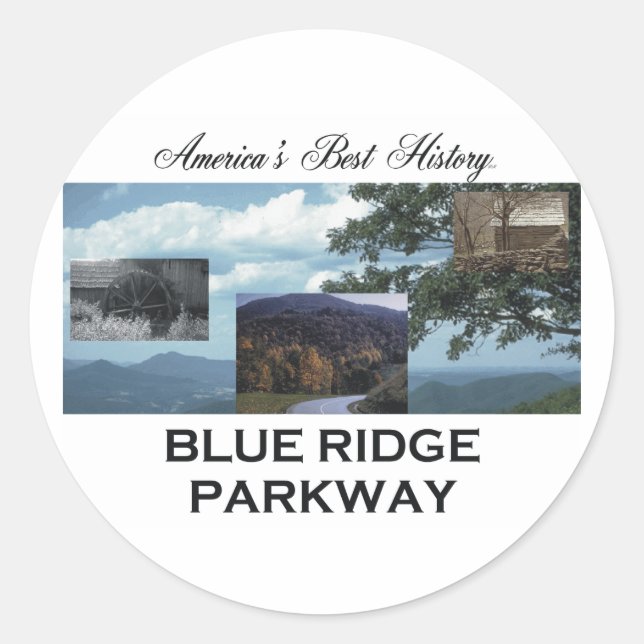 ABH Blue Ridge Runder Aufkleber (Vorderseite)