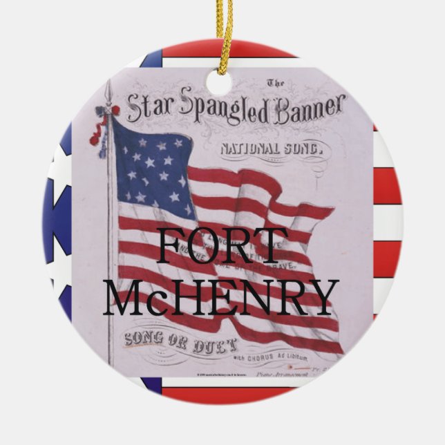 ABH Fort McHenry Keramik Ornament (Vorne)