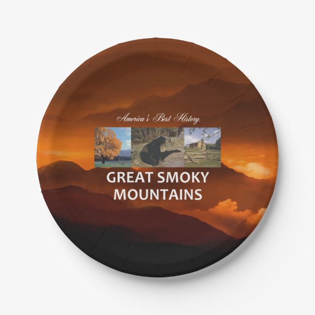 ABH Great Smoky Mountains Pappteller (Vorderseite)