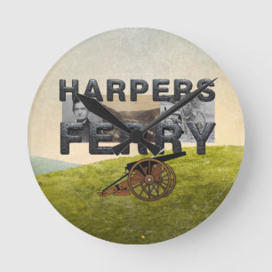 ABH Harpers Ferry Runde Wanduhr