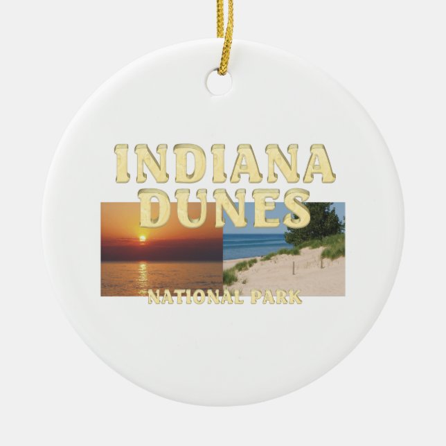 ABH Indiana Dunes Keramik Ornament (Vorne)