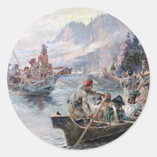 ABH Lewis und Clark NHS Runder Aufkleber