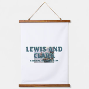 ABH Lewis und Clark NHS Wandteppich Mit Holzrahmen