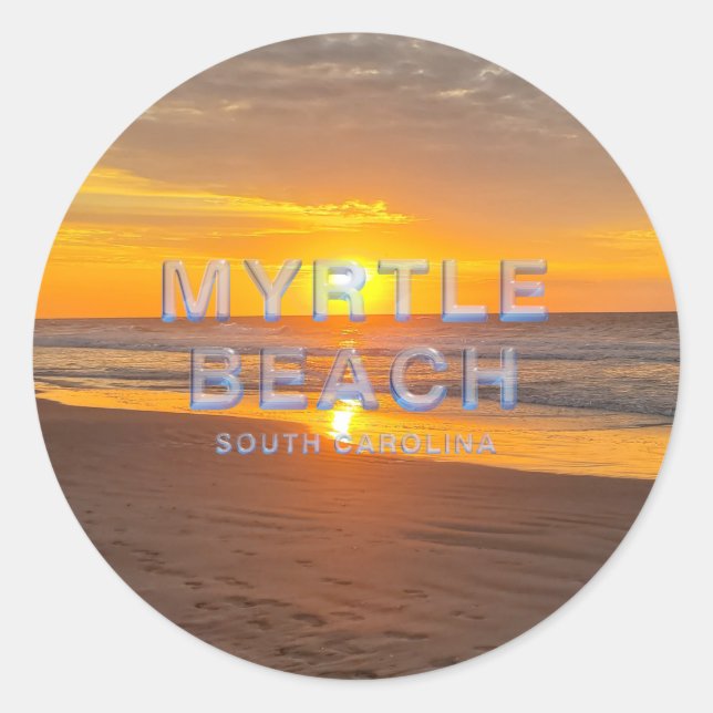 ABH Myrtle Beach Runder Aufkleber (Vorderseite)