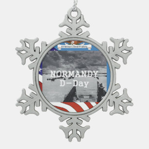 ABH Normandie Schneeflocken Zinn-Ornament
