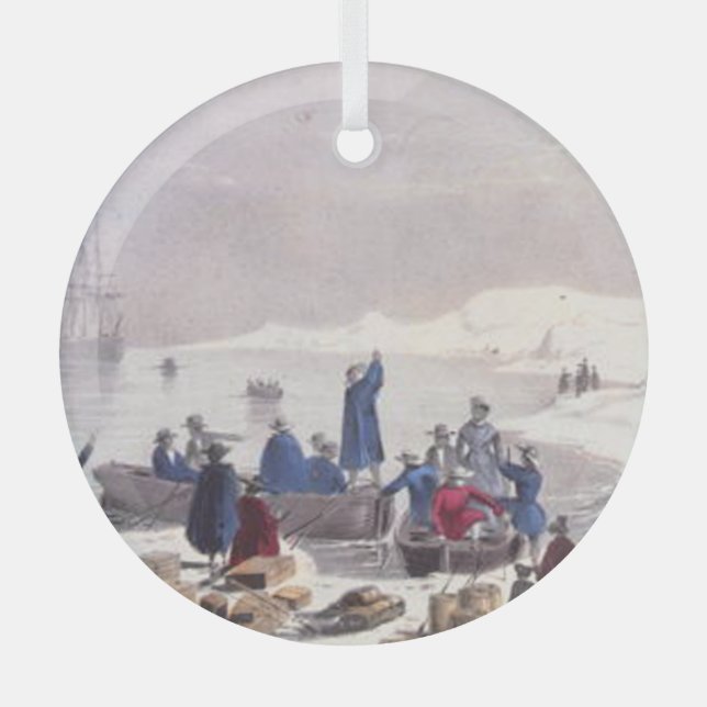 ABH Plymouth Rock Glass Ornament Aus Glas (Vorderseite)