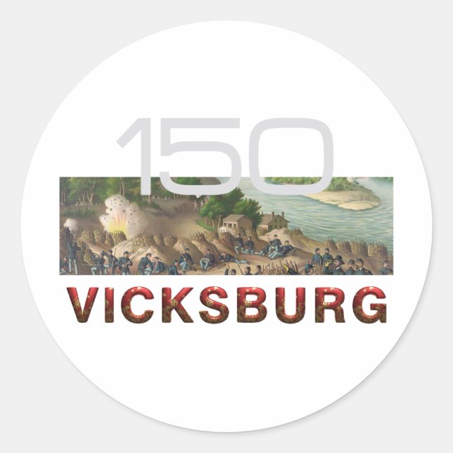 ABH Vicksburg Runder Aufkleber (Vorderseite)