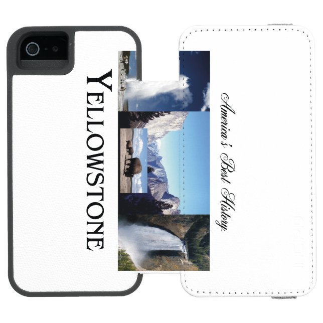 ABH Yellowstone Incipio iPhone Geldbeutel-Hülle (Folio Geöffnet)