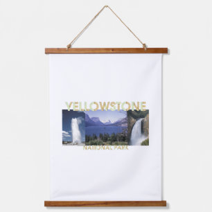 ABH Yellowstone Wandteppich Mit Holzrahmen