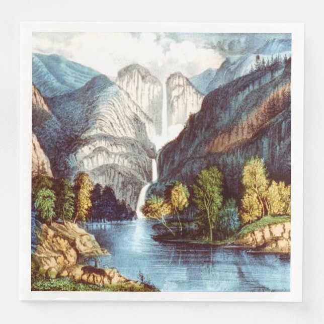 ABH Yosemite-Papier-Tischservietten Serviette (Vorderseite)