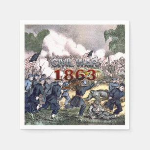 ABH Zivil War 1863 Napkins Serviette
