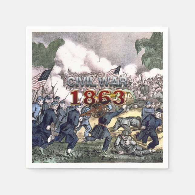 ABH Zivil War 1863 Napkins Serviette (Vorderseite)