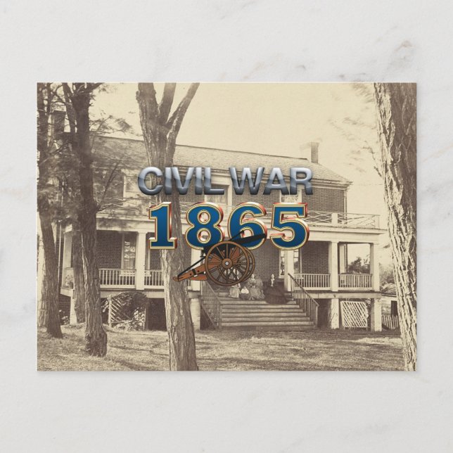 ABH Ziviler Krieg 1865 Postkarte (Vorderseite)