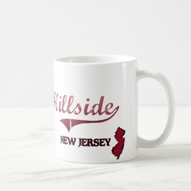 Abhang-New-Jersey Stadt-Klassiker Kaffeetasse (Rechts)