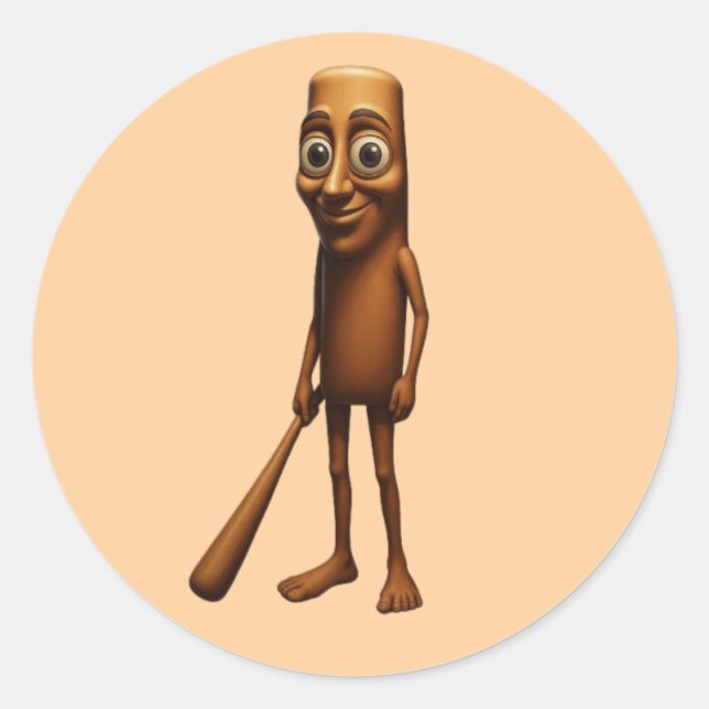 Abhängigkeitsangabe Runder Aufkleber (Vorderseite)