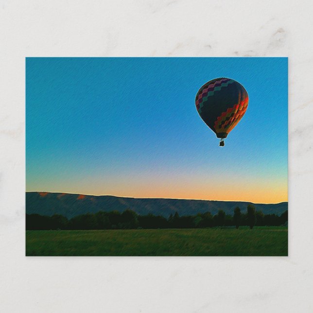 Abheben Postkarte (Vorderseite)