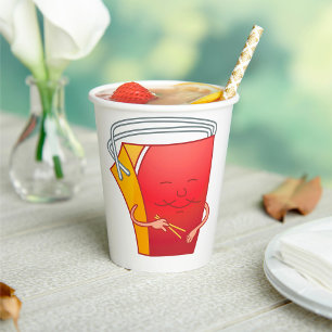 Abholbox mit Chopsticks Funny Asian Food Pappbecher