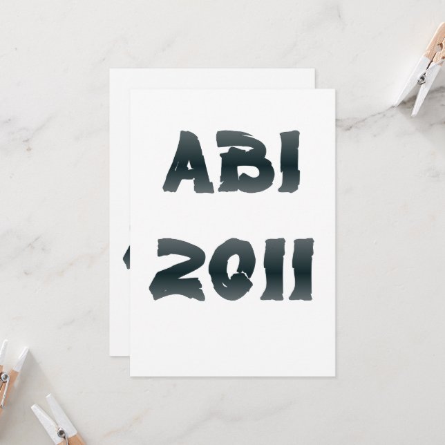 ABI 2011 EINLADUNG (Vorderseite/Rückseite Beispiel)