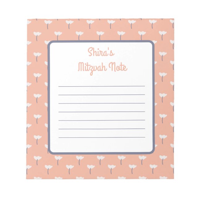 Abi print Mitzvah Notes Notizblock (Vorderseite)
