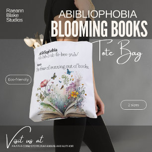 Abibliophobie Blooming Books Tote Bag