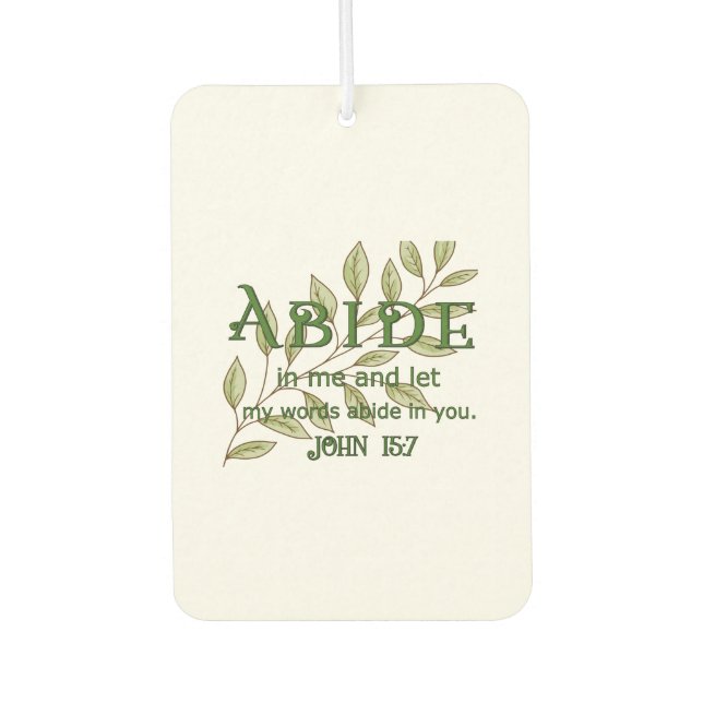 Abide In Me Autolufterfrischer (Vorderseite)