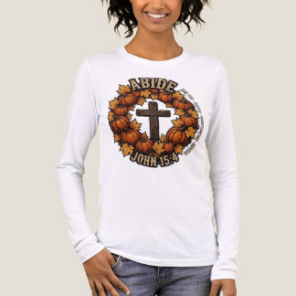 ABIDE Johannes 15:4 Herbst-Christen-Shirt | Kürbis Tri-Blend Shirt