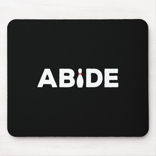 Abide - The Bowling Button Shirt Mousepad (Vorne)