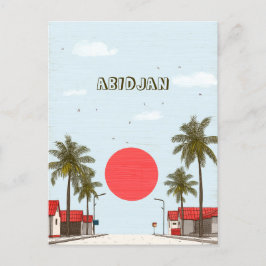 Abidjan-Elfenbeinküste Postkarte