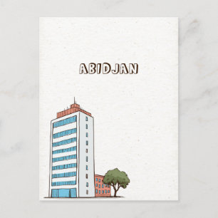 Abidjan-Elfenbeinküste Postkarte